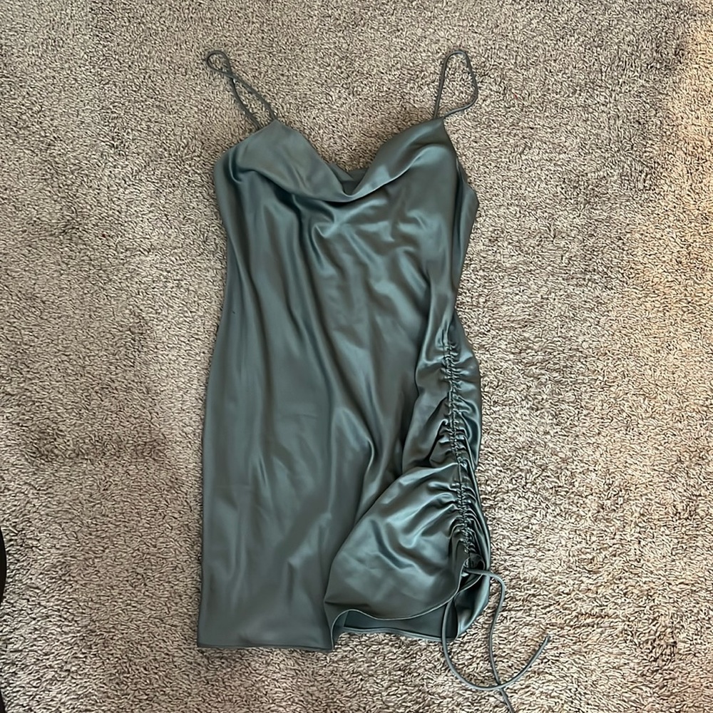 topshop satin mini dress